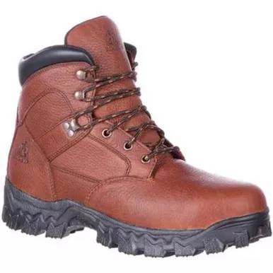 Rocky RKK0190 Alpha Force Steel Toe Fully Puncture-Resistant Waterproof 6" Work Boots, Bronw