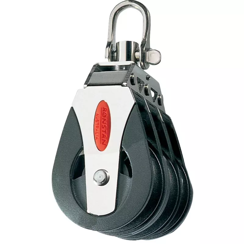 Ronstan Series 40 Ball Bearing Block – Triple – Swivel Head