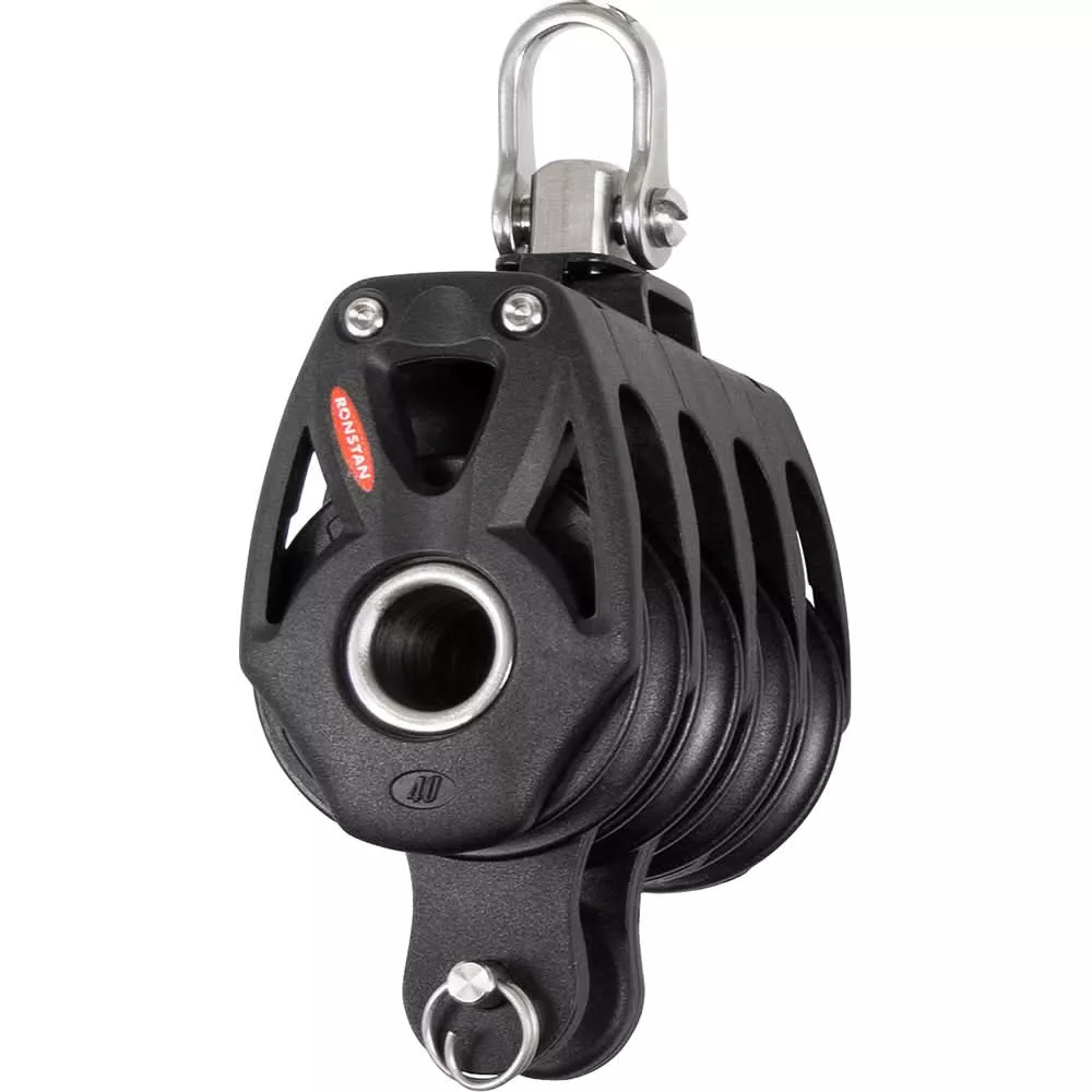 Ronstan Series 40 Orbit BB Block w/Becket & Swivel Shackle - RF48410