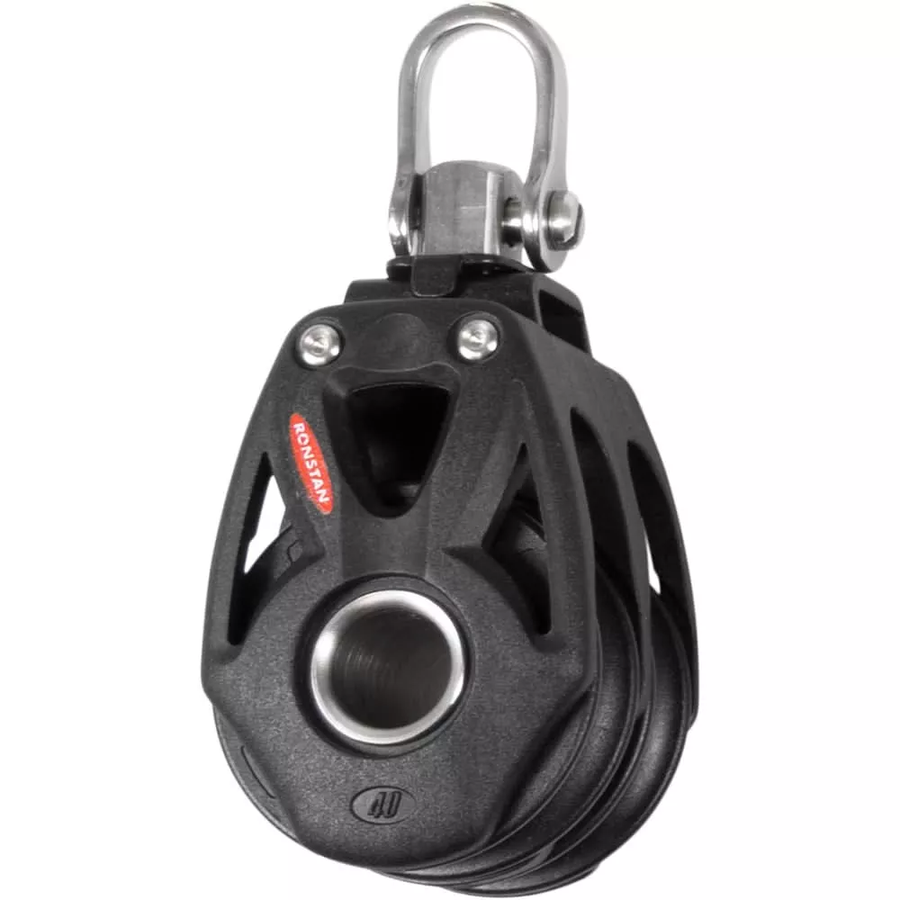 Ronstan Series 40 Orbit BB Double Block w/Swivel & Shackle - RF48200