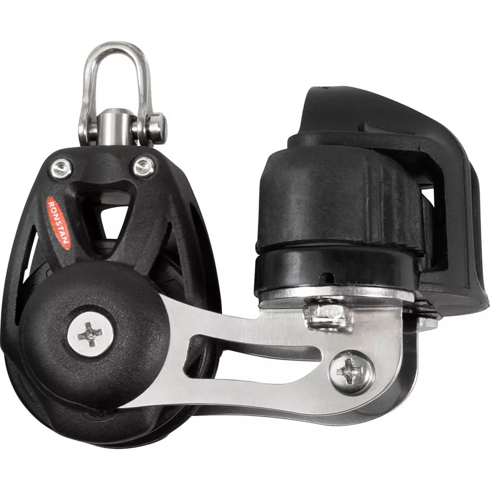 Ronstan Series 40 Orbit Single BB Block w/Cleat & Swivel - RF48120