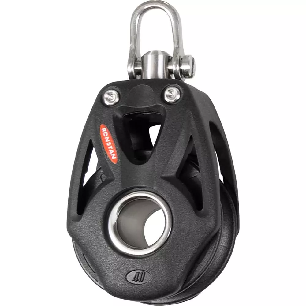 Ronstan Series 40 Orbit Single Block w/Becket & Swivel Head - RF48100