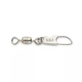 Rosco Safety Snap Swivels – Nickel Finish – Size 5 – 50 LB. Test – 12 Pack