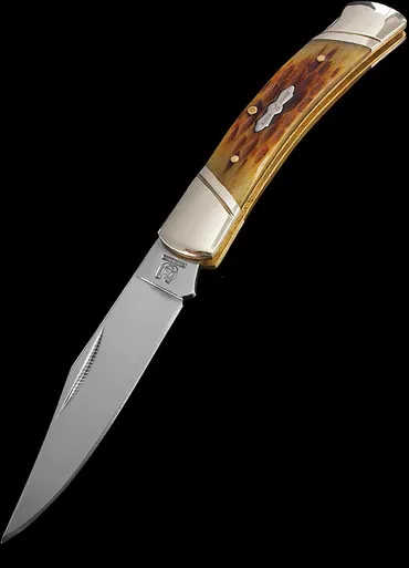 Rough Ryder Amber Jigged Bone Lockback