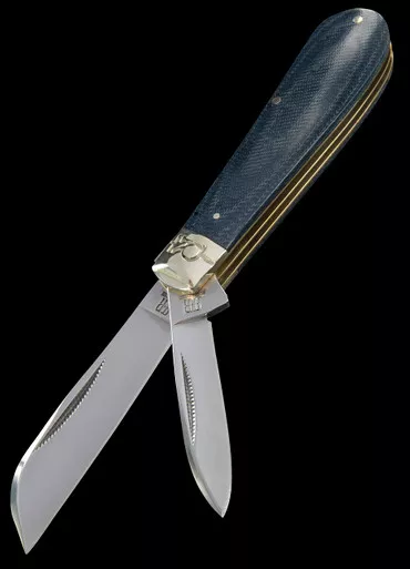Rough Ryder Half Hawk Denim Folding Knife