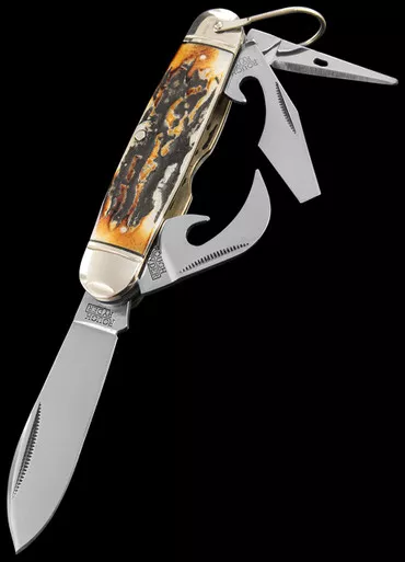 Rough Ryder Kamp King Cinnamon Folding Knife