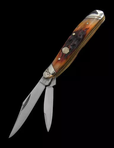 Rough Ryder Peanut Brown Stag Bone