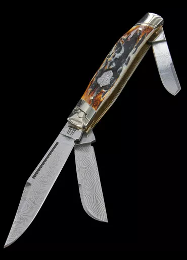 Rough Ryder Stockman Cinnamon Stag Damast