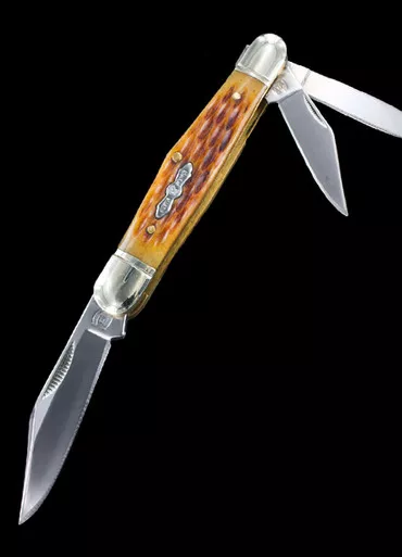 Rough Ryder Whittler - Amber Jigged Bone