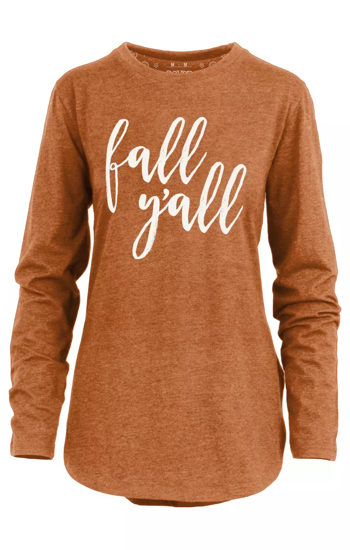 Royce Fall Yall Melange L/S Tee