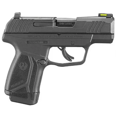 Ruger, MAX-9, Semi-automatic, Striker Fired, Sub-Compact, 9mm, 3.2" Barrel, Black Oxide Finish, Polymer Frame, No Thumb Safety, Optic Ready, Front TFO Night Sight, 2 10rnd