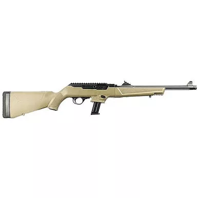 RUGER PC CARBINE FLAT DARK EARTH 9MM 16.12" BARREL 17-ROUNDS THREADED