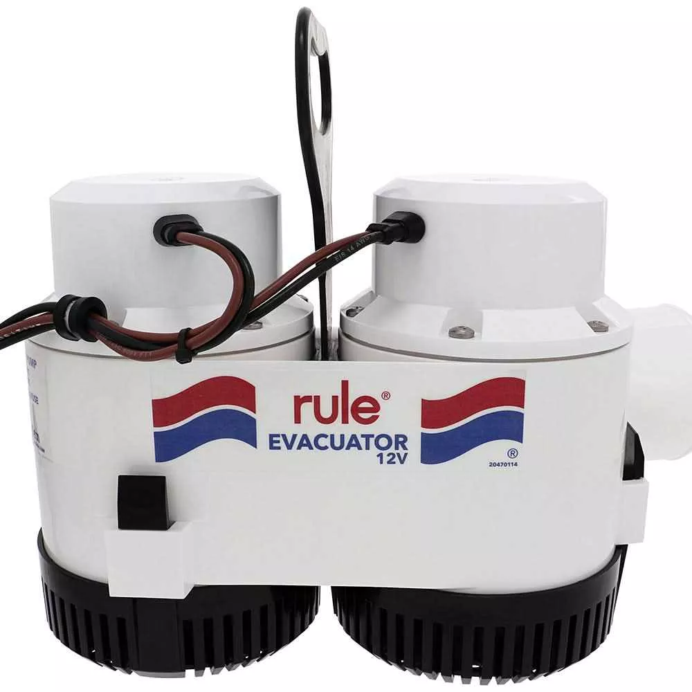 Rule 7700D GPH Evacuator Pump - 12V - 7700D