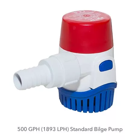 Rule Marine Bilge Pump, Non-Automatic, 500 GPH, 24 Volt• 25DA-24