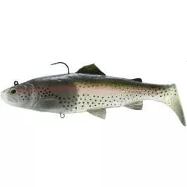 Savage Gear Shallow Runner 3D Real Trout – 3-1/2 oz. – Ghost Trout
