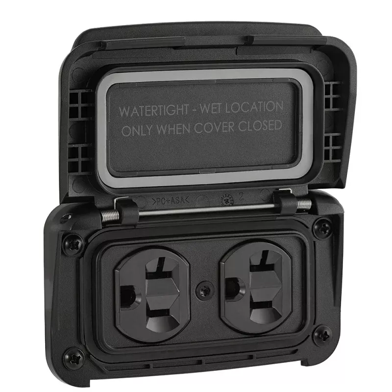 Scanstrut Ventura Series Dual AC Outlet – 125V – 20A
