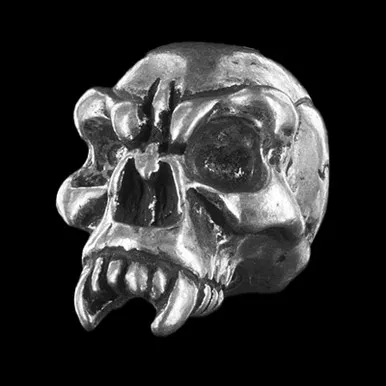 Schmuckatelli Fang Skull Bead