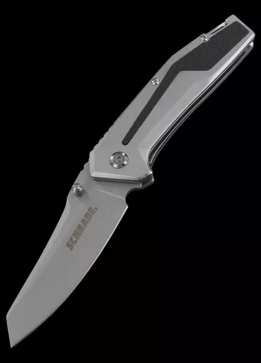 Schrade Aluminium Grey Folding Knife