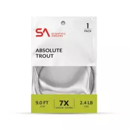Scientific Anglers Absolute Trout Leaders - 1-Pack - 7.5' - 2X