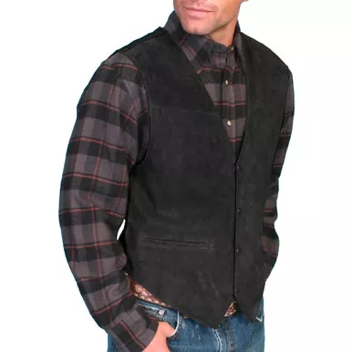 SCULLY Mens Boar Suede Vest