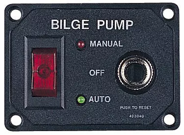 Sea Dog 12V Bilge Pump Panel with Circuit Breaker• 423040-1