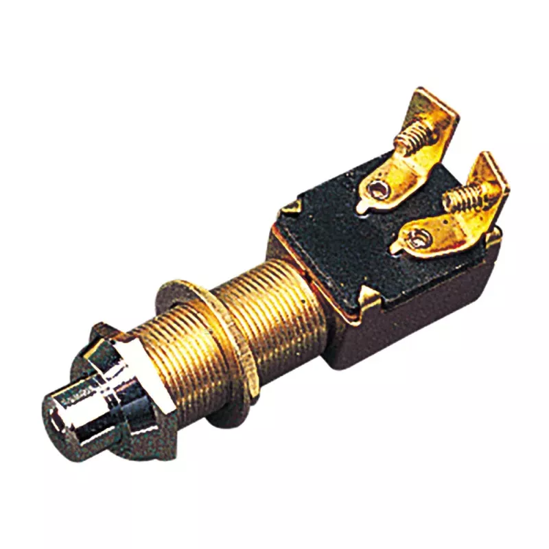 Sea-Dog Momentary Push Button Switch – Stamped Brass