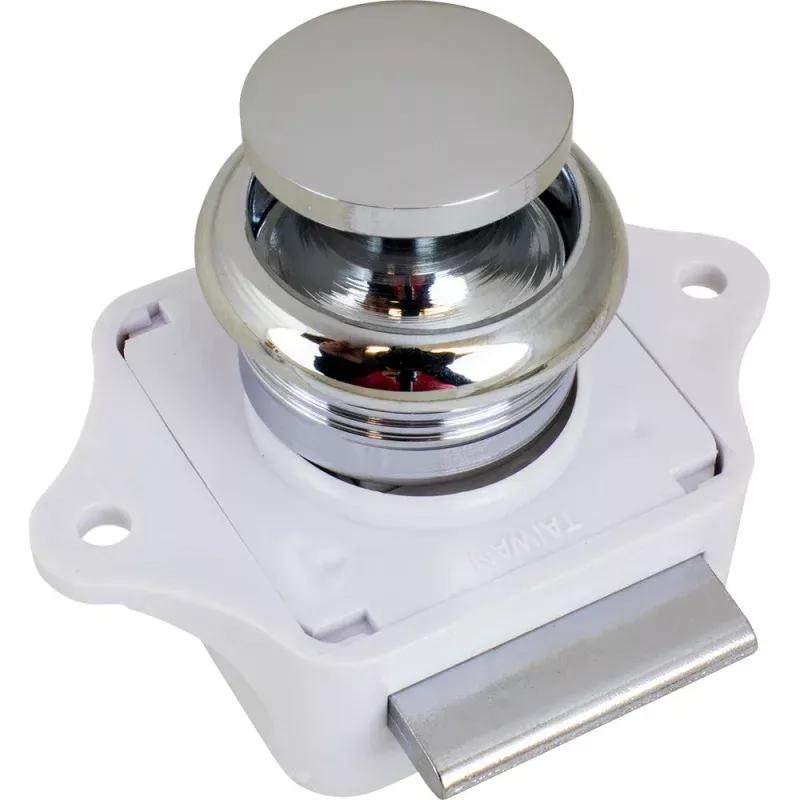 Sea-Dog Push Button Rim Latch – Chrome Plated Brass