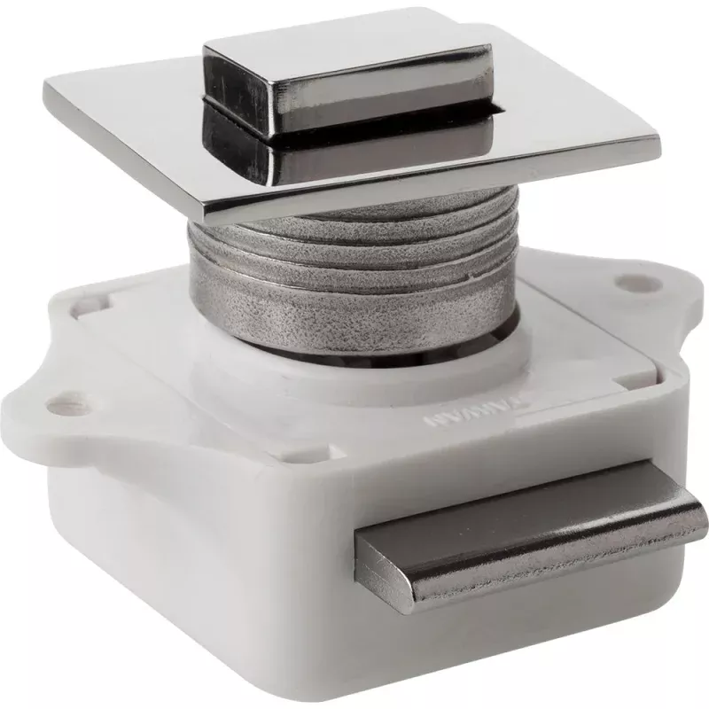 Sea-Dog Push Button Rim Latch – Square – Stainless Steel/Plastic Housing