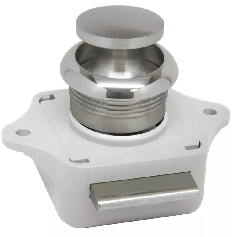 Sea-Dog Push Button Rim Latch – Stainless Steel/Plastic Housing