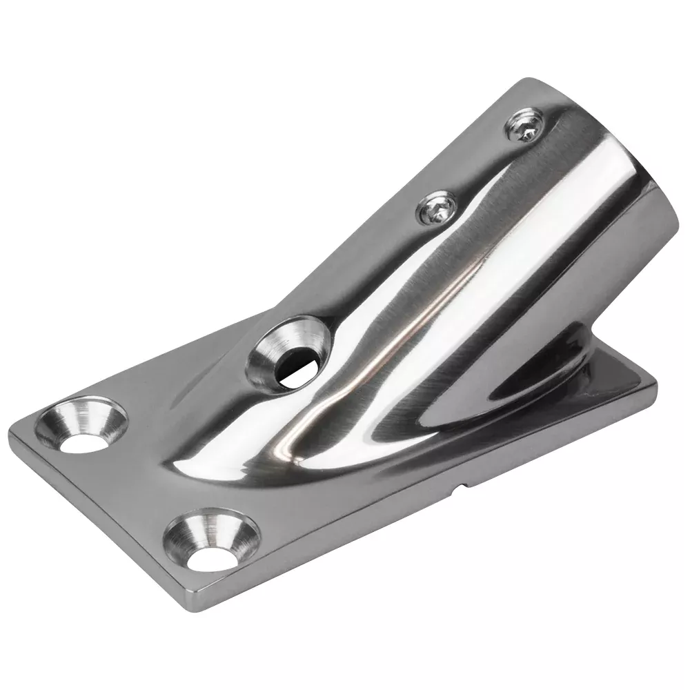 Sea-Dog Rail Base Fitting Rectangular Base 30 316 Stainless Steel – 1-7/8″ x 3-3/16″ – 1″ OD [281301-1]