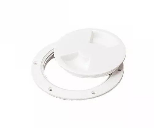 Sea Dog Screw-Out ABS Deck Plate, White• 337160-1