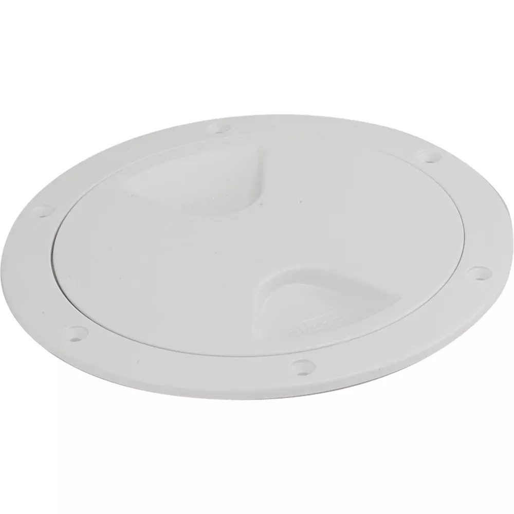 Sea-Dog Screw-Out Deck Plate – White – 6″ [335760-1]