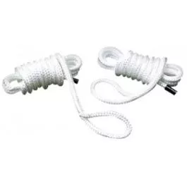 Seachoice Nylon Double Braid Fender Lines - White - 3/8" x 6'