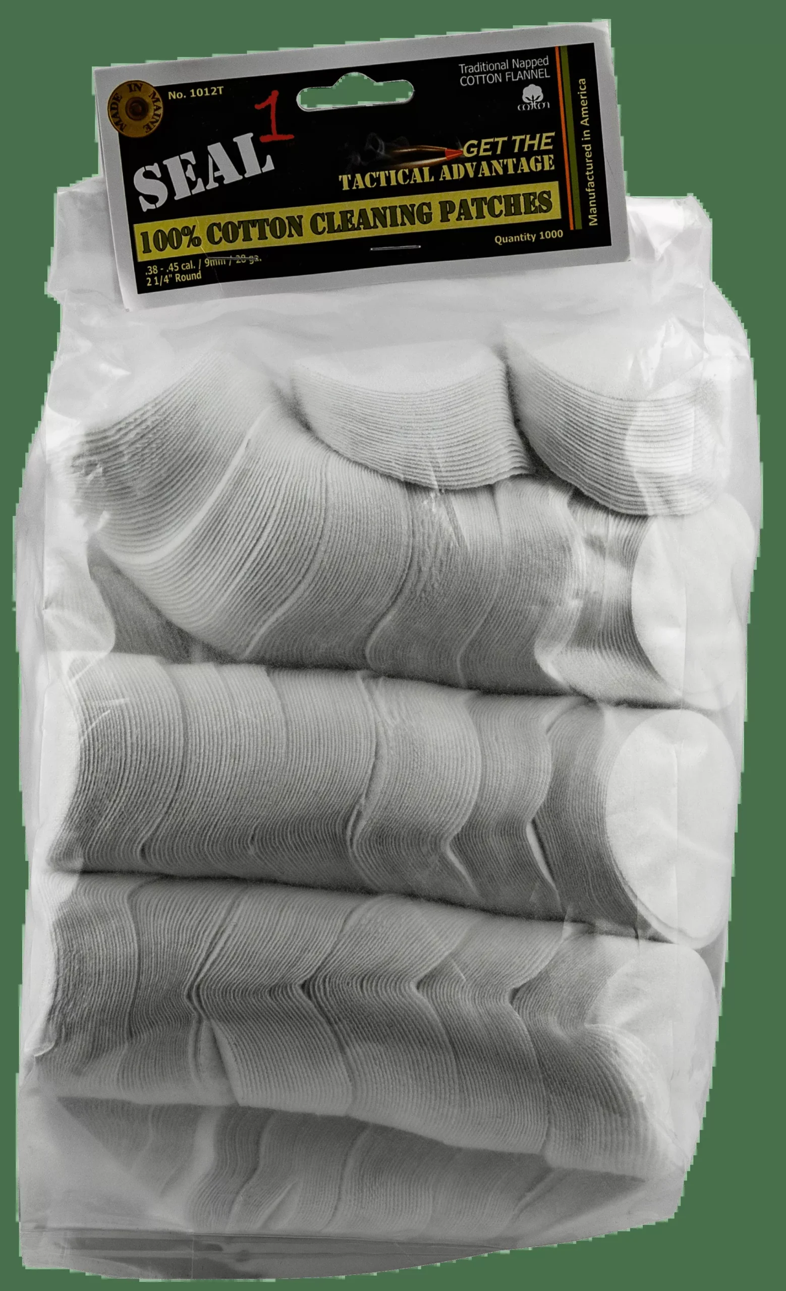 Seal 1 Cleaning Patches, Seal1 1012t.38-.45Cleaning Patch1000ct