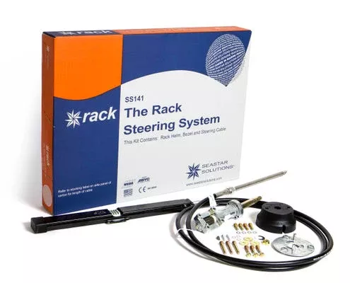 SeaStar Back Mount Rack Steering System w/ 15' Steering Cable• SS14115