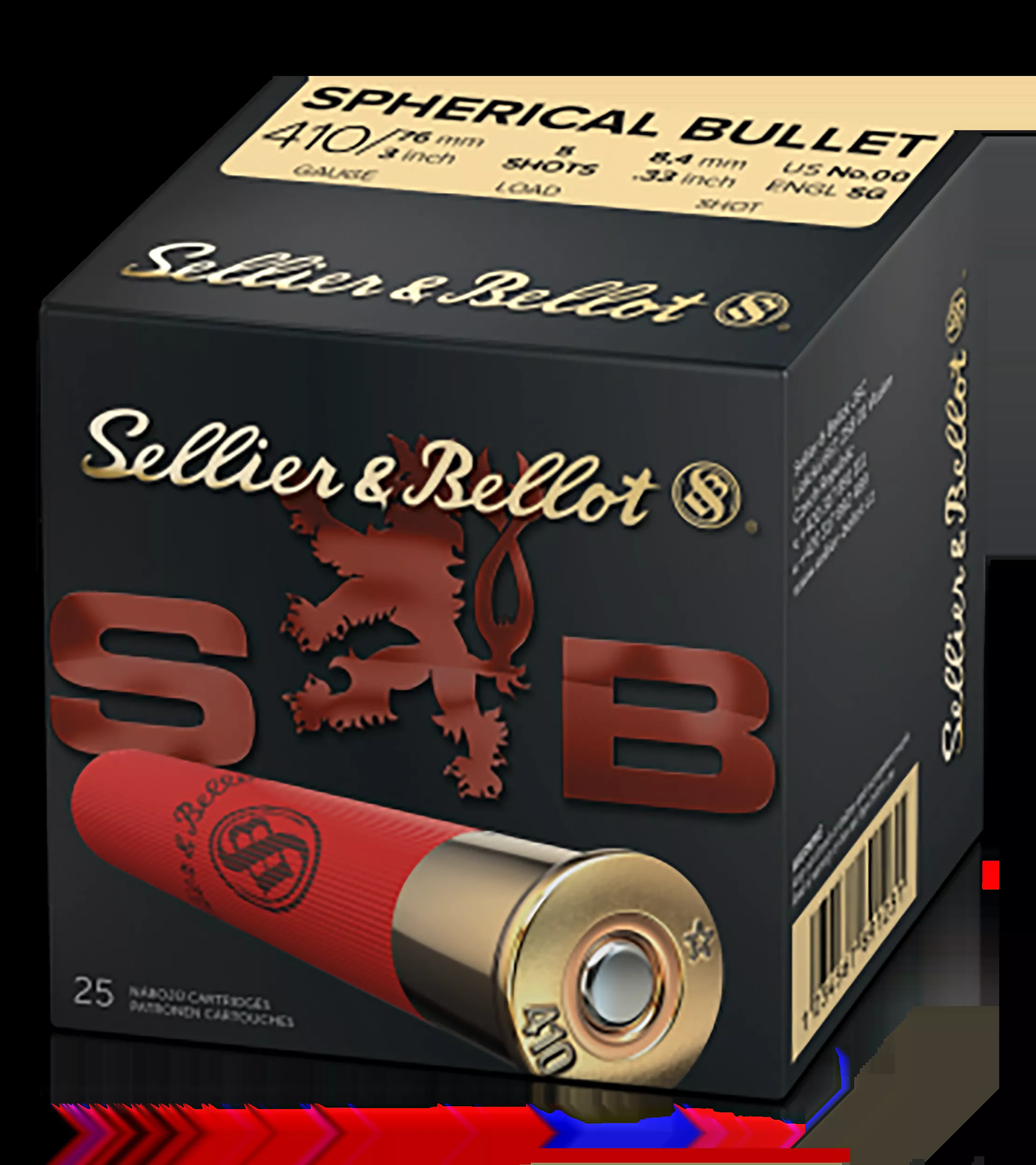 Sellier & Bellot 410ga 3″ 5-Pellet 00BK 25rd