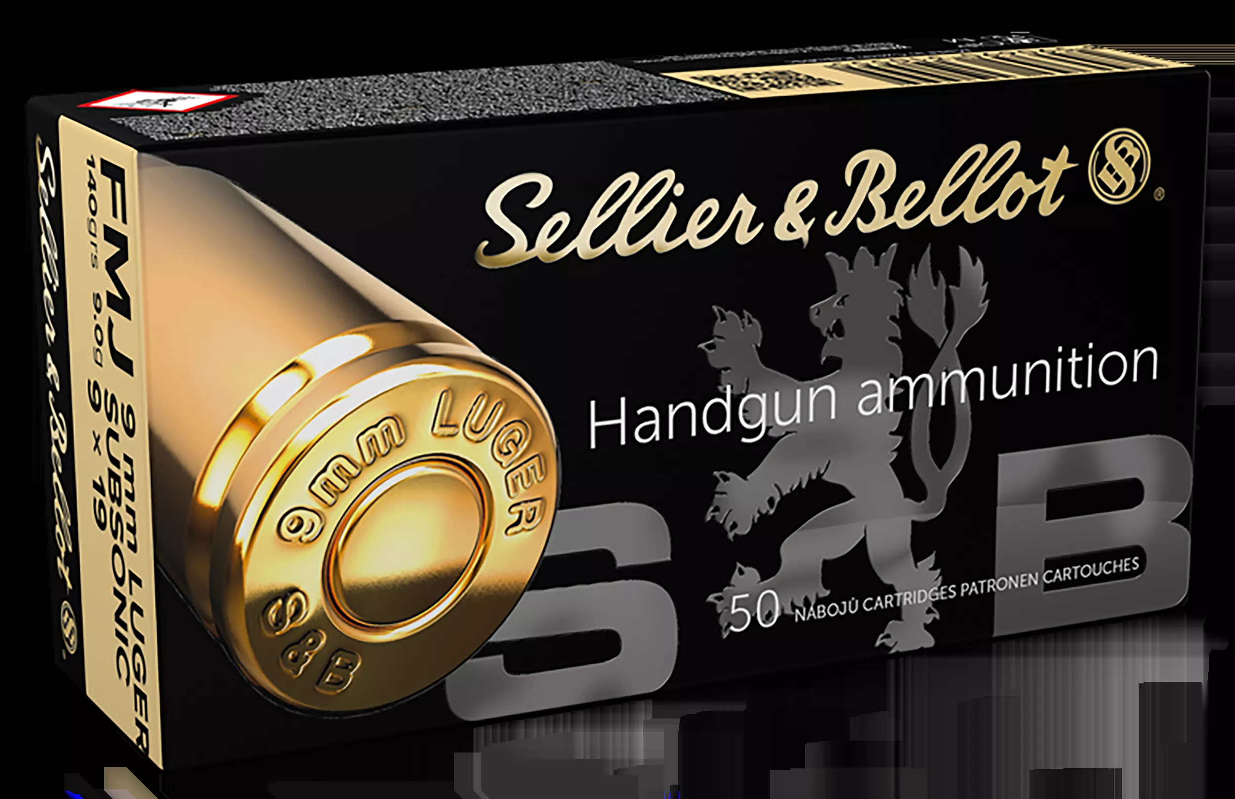 Sellier & Bellot 9mm Luger Subsonic 140gr FMJ 50rd Box
