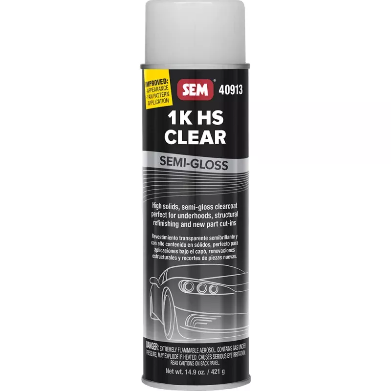 SEM 1K HS Clear – 20oz Aerosol Can – Semi-Gloss Finish