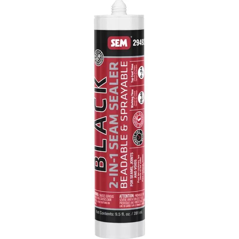 SEM 2-IN-1 Seam Sealer – 9.5oz Tube – Black