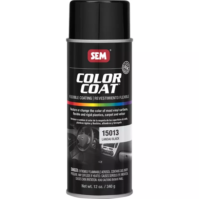 SEM Color Coat – 16oz Aerosol Can – Landau Black