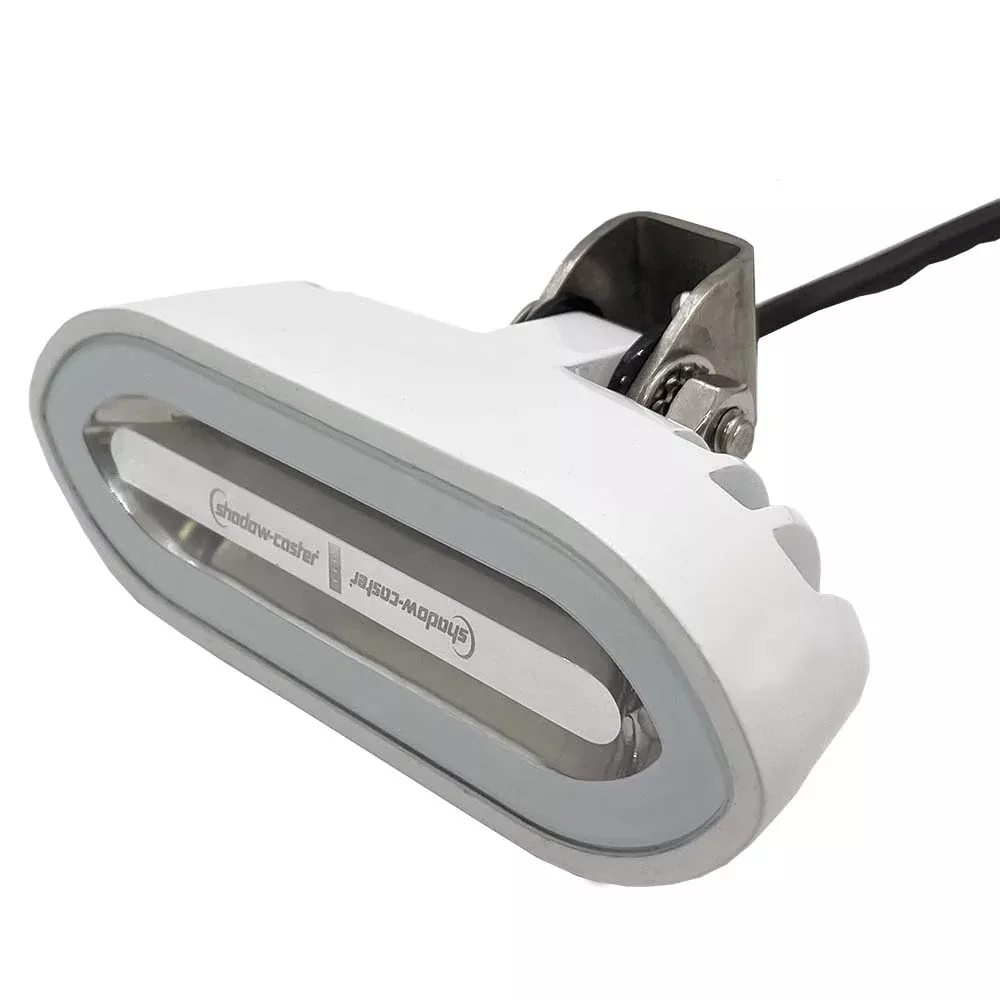 Shadow-Caster SCM-SL Series Bracket Mount Spreader Light – White Housing – Full-Color [SCM-SLB-CC-WH]