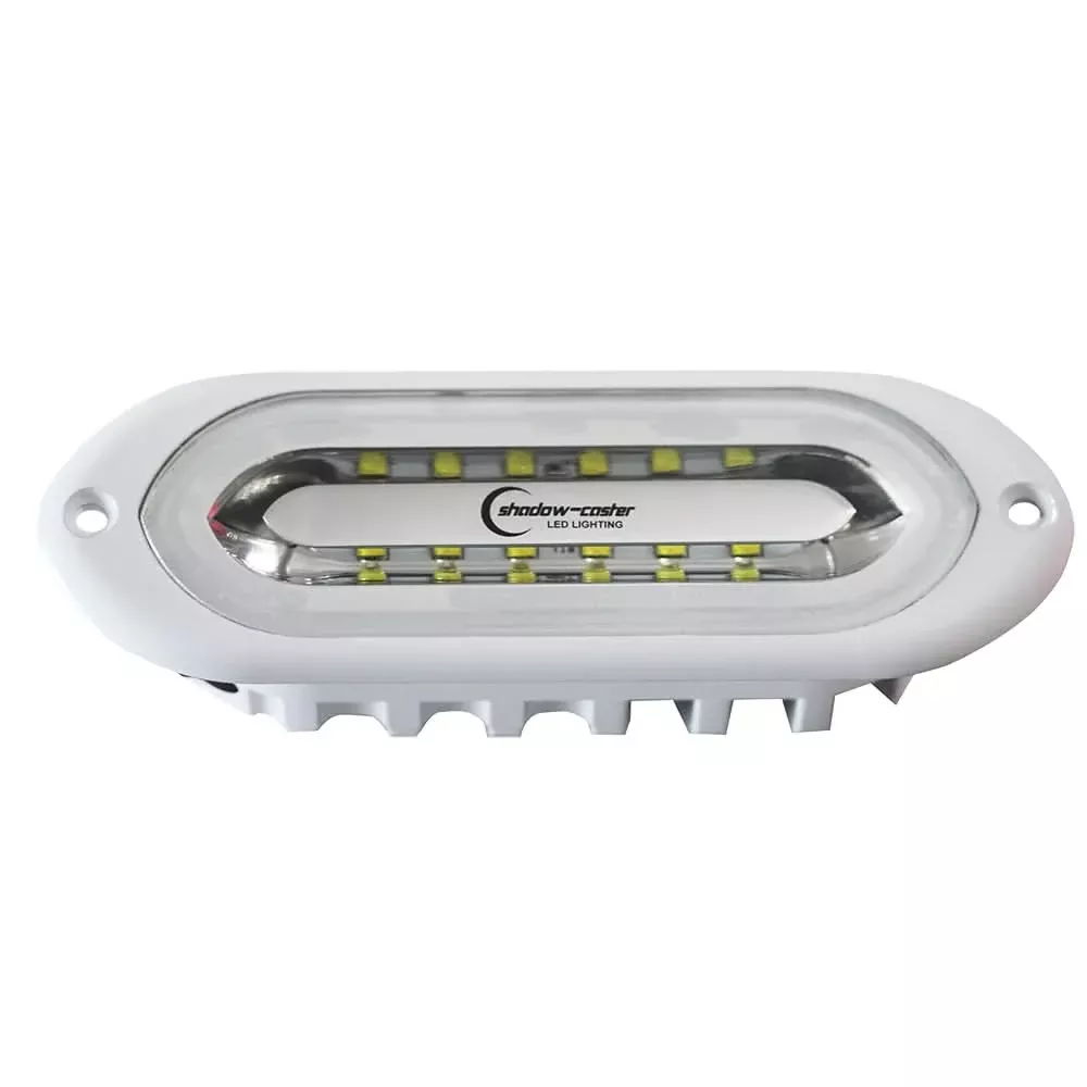 Shadow-Caster SCM-SL Series Flush Mount Spreader Light – White Housing – Full-Color [SCM-SLF-CC-WH]