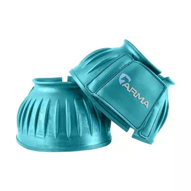 SHIRES Arma Over Reach Full Teal Horse Bell Boot (134VTEALFULL)