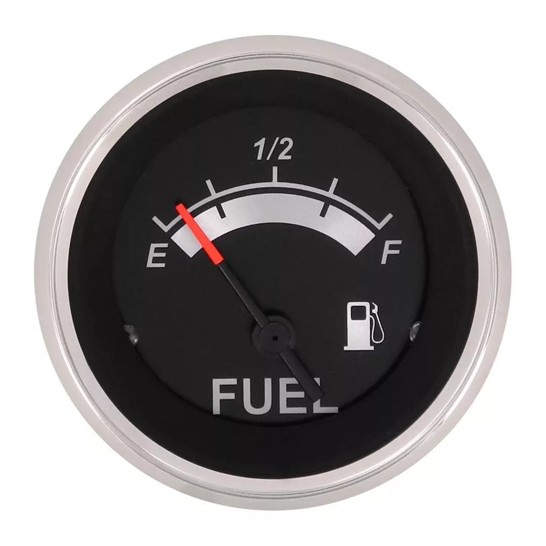 Sierra Black Sterling Fuel Gauge 2"• 67021P