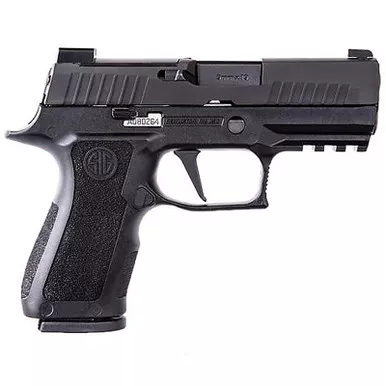 Sig P320 X-Compact 9MM 3.6" Barrel Night Sights With 3 Plates Black Finish 15Rd 2 Magazines, 320XC9BXR3R2