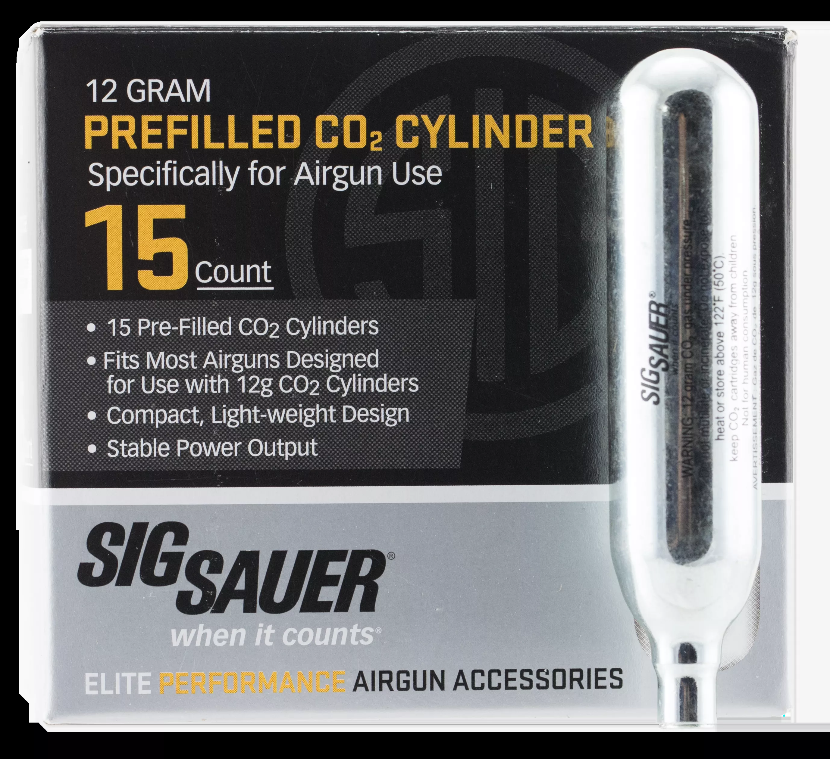 Sig Sauer Airguns CO2 Cylinders 12 gram 15/Pack