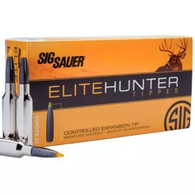 Sig Sauer E65CMTH220 Elite Hunter 6.5 Creedmoor 130 GR TiPower Pointed Game King 20 Rounds, E65CMTH1-20