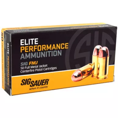 Sig Sauer Elite Ball 380 ACP 100 GR FMJ 50 Rounds, E380B1-50