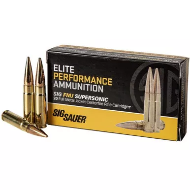 Sig Sauer Elite Performance 300 Blackout 125 GR FMJ 20 Rounds, E300B1-20