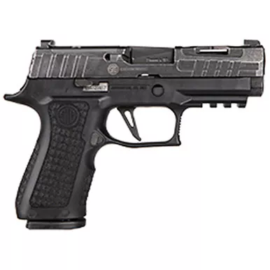 Sig Sauer P320 X-Compact Spectre 9mm Flat Trigger Distressed Finish 2-15Rd Mags, P320V001